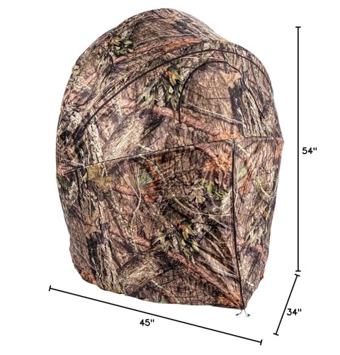 Ameristep Tent Chair Blind ShadowGuard coating reduces shadows and scents during hunts.