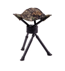 Ameristep Tripod Swivel Stool in camouflage with powder-coated steel frame.