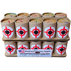 Ames Targets BlastCloud precision-pack-20-targets arranged for varied drills and practice.