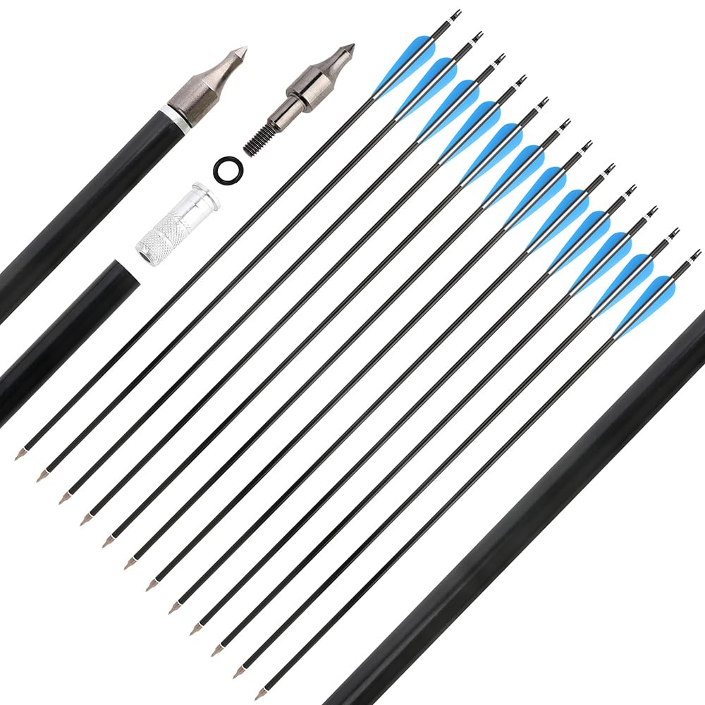 AMEYXGS 30-inch arrow length for consistent practice shots
