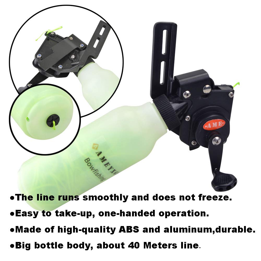 AMEYXGS reel with ABS and aluminum alloy, durable construction.