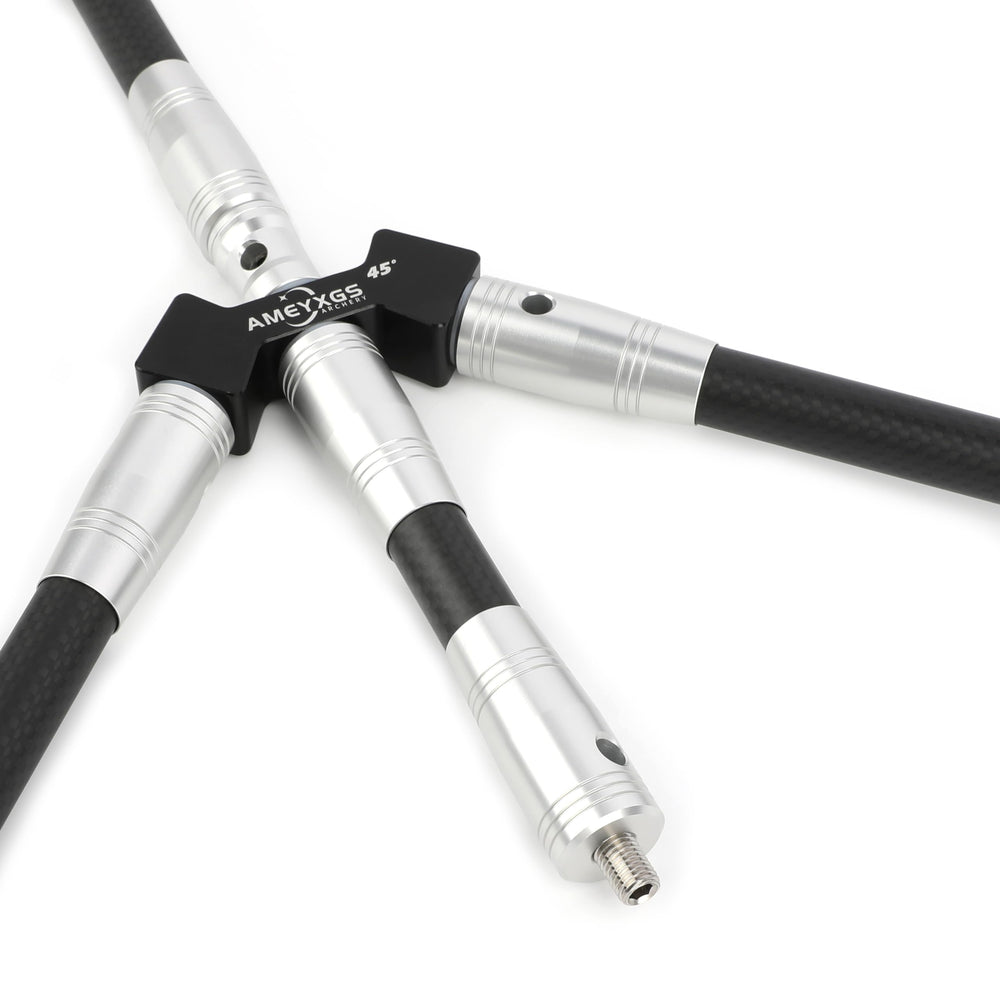 AMEYXGS 40-degree V bar stabilizer in silver supports weight distribution.