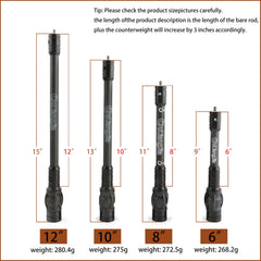 AMEYXGS archery stabilizer adjustable length supports versatile setups for different bows