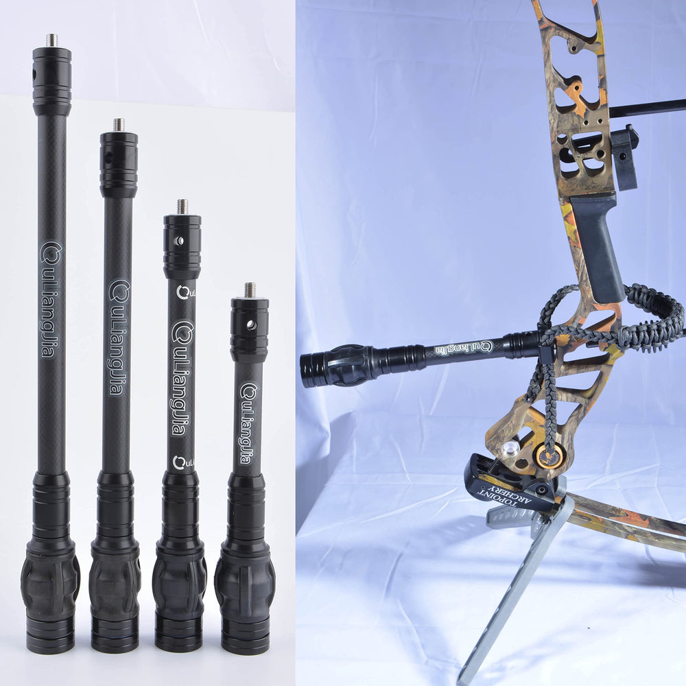 AMEYXGS archery stabilizer mounted on bow aids stability and smoother aim