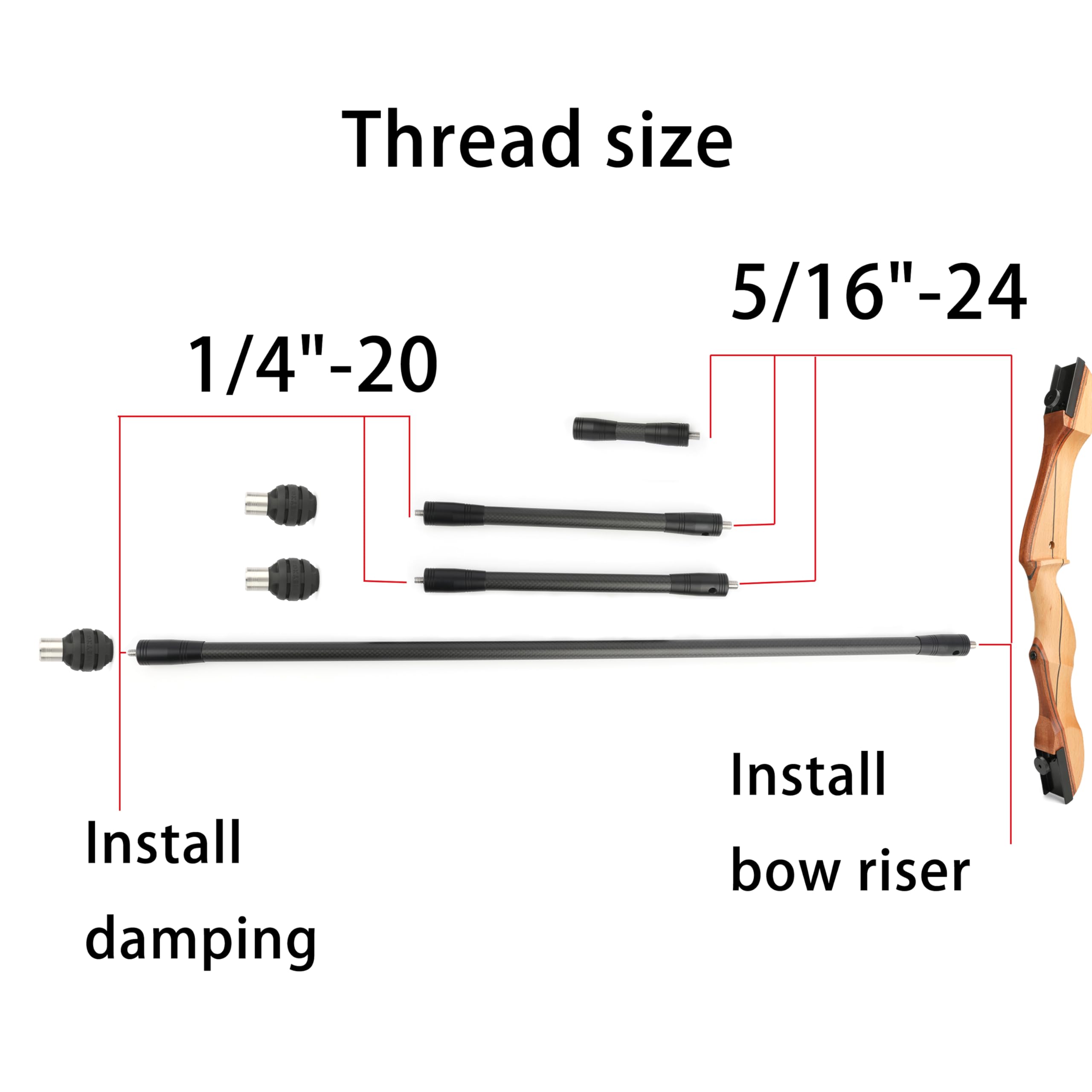 AMEYXGS stabilizer weights add tunable balance for precision.