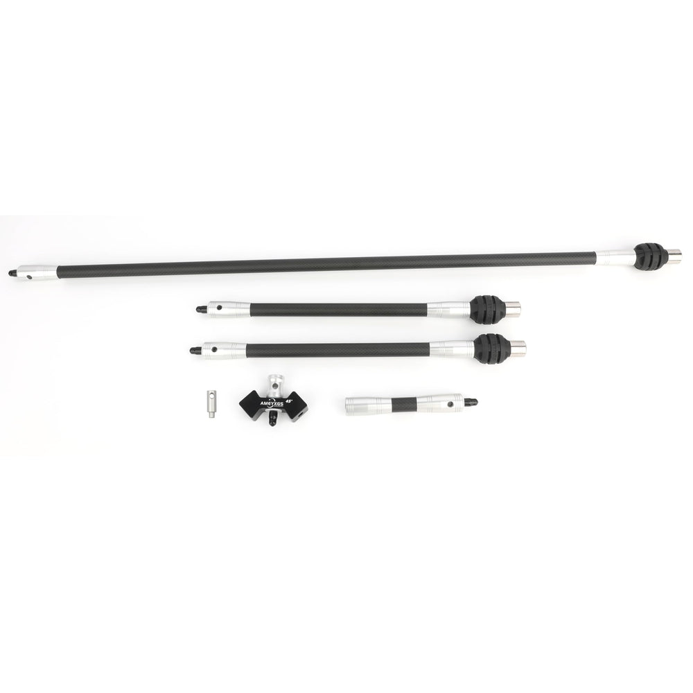 AMEYXGS stabilizer set in use on a recurve or compound bow