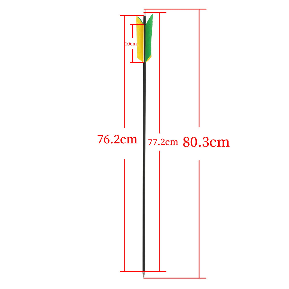 AMEYXGS 31.5-inch arrow length helps consistent shot setup.