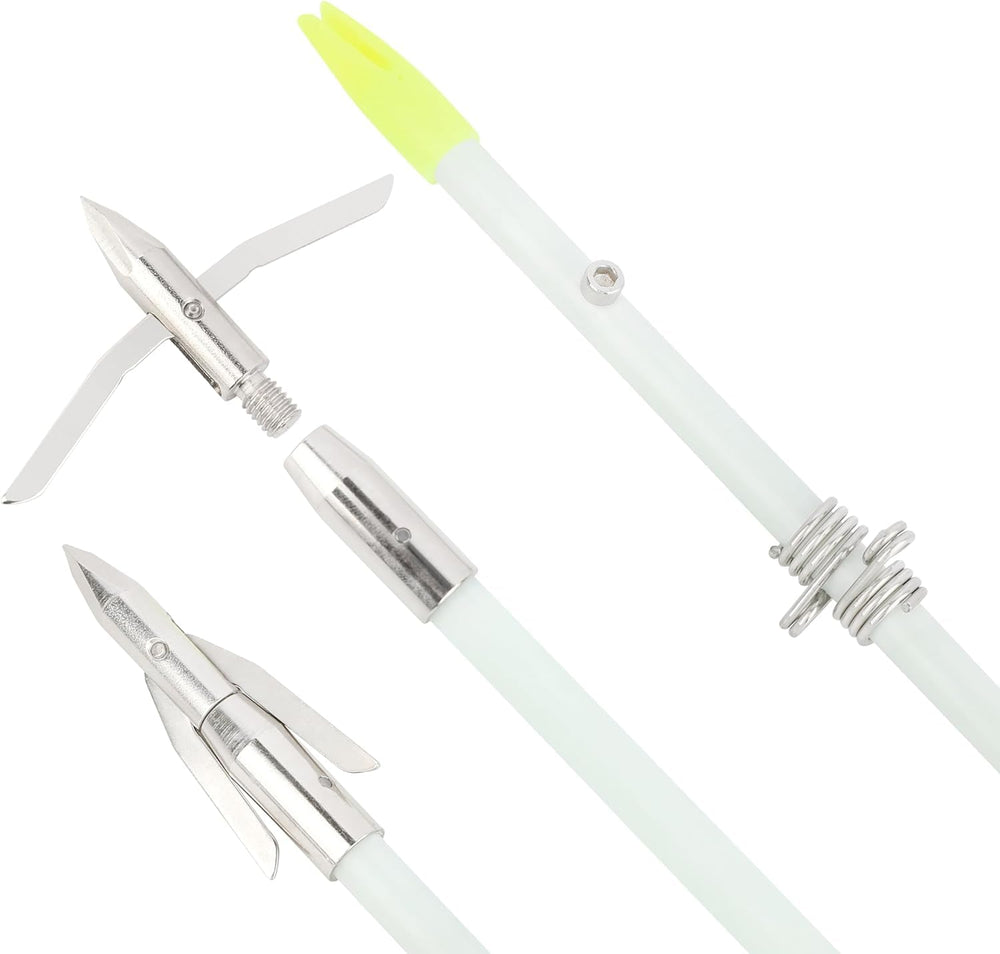 AMEYXGS bowfishing luminous shaft for night visibility and precision.