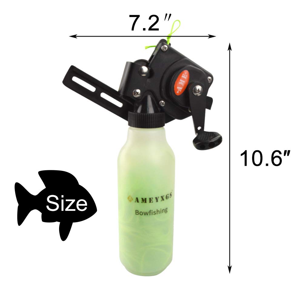 AMEYXGS bowfishing rope 40m green, long reach for wide water shots.