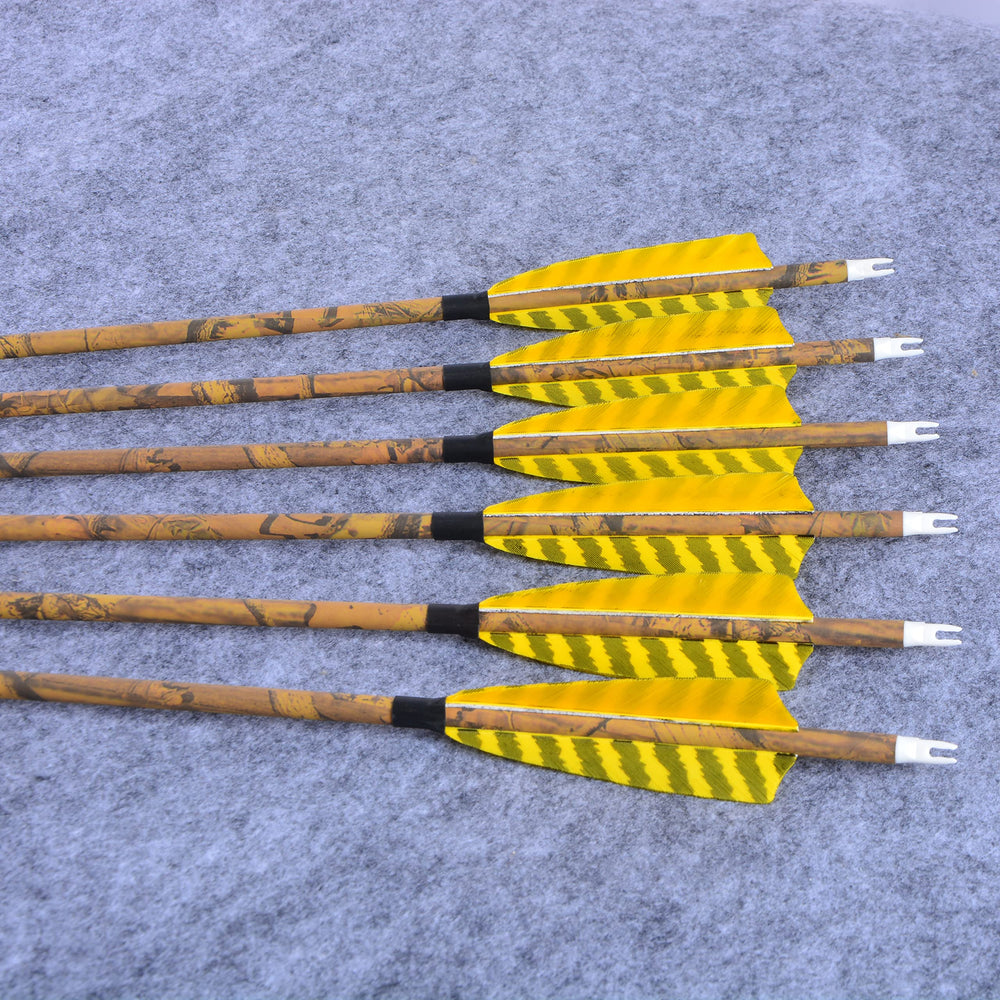 AMEYXGS camo-arrow shaft blends carbon and glass for durable, flexible performance.