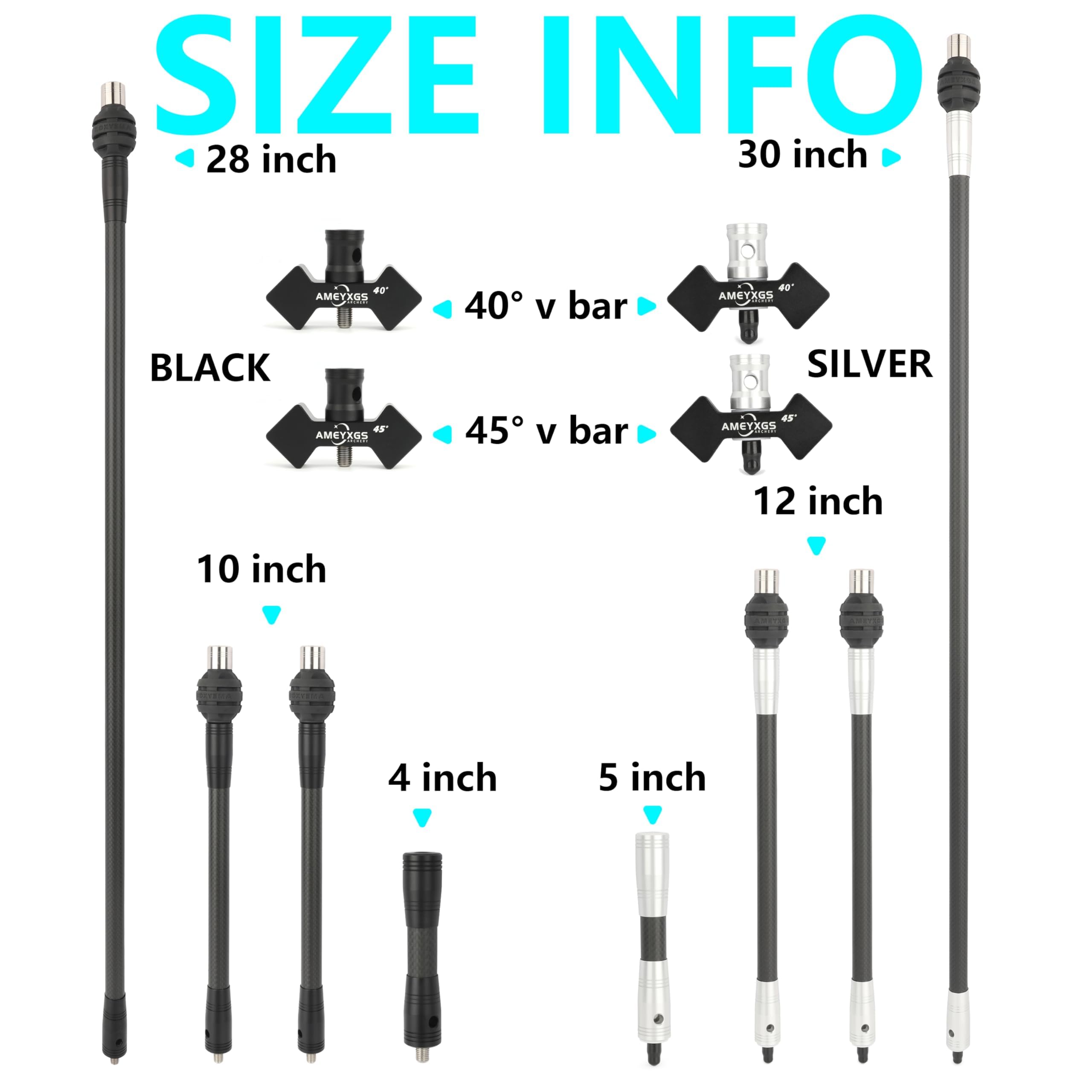 AMEYXGS stabilizer weight 10-inch side view reduces vibration for steadier shots