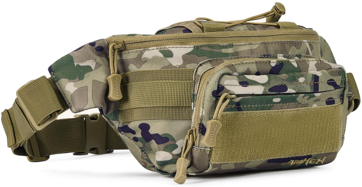 AMHEH 3.5L tactical fanny pack main pocket keeps essentials organized on the go