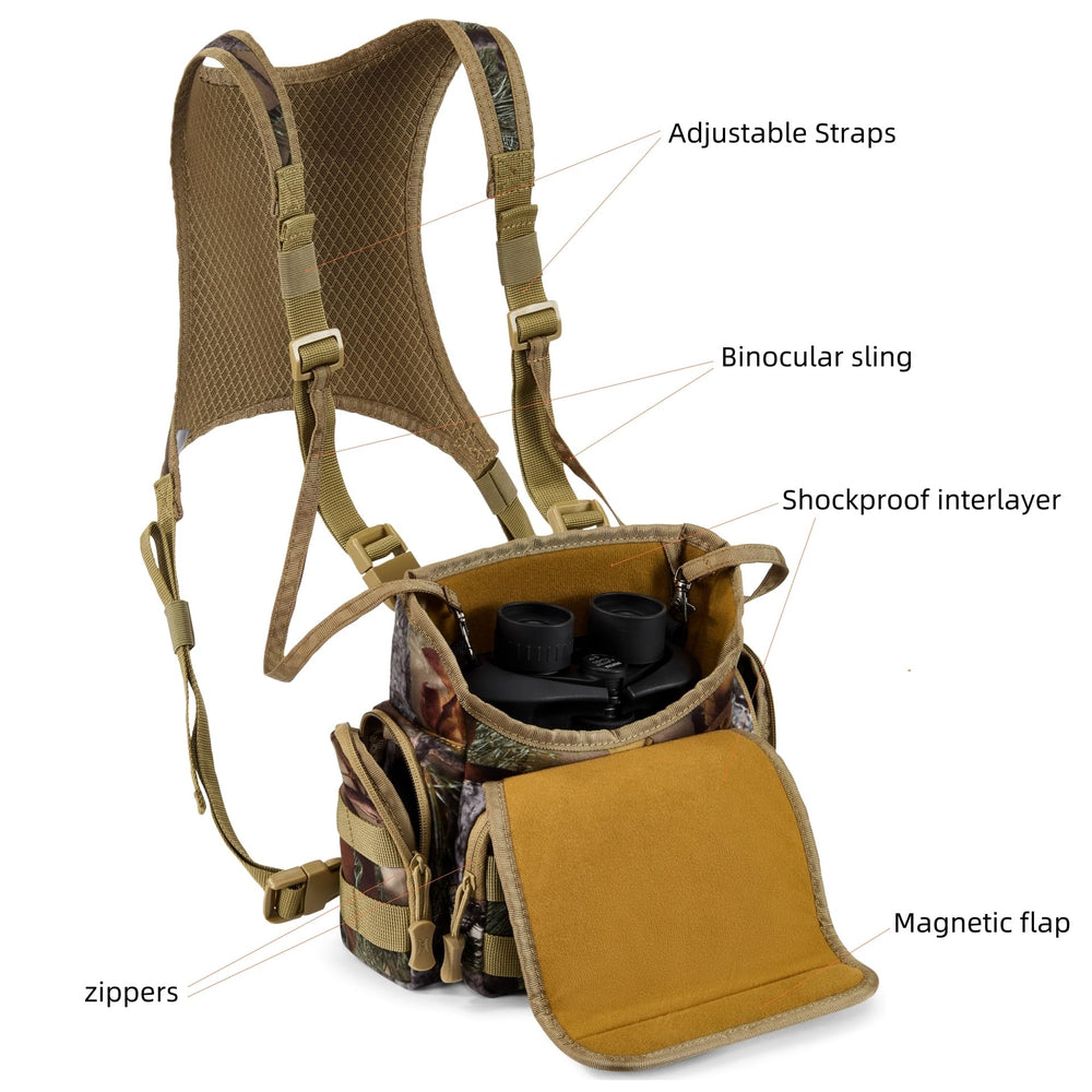 AMHEH binocular harness back pockets offer extra concealment and easy reach.