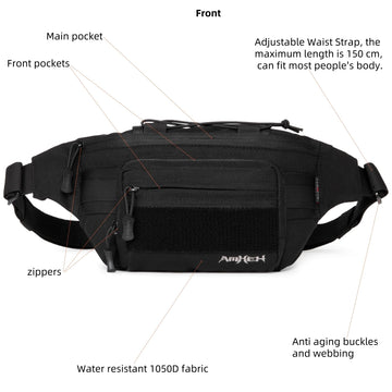 AMHEH water-resistant 1050D fabric endures wet conditions and rough use