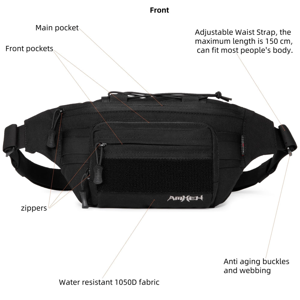AMHEH water-resistant 1050D fabric endures wet conditions and rough use