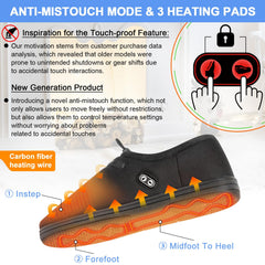 Amiable heated slippers fast-heating mode warms feet quickly.