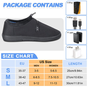 Amiable heated slippers wireless design lets you move freely at home or outdoors.