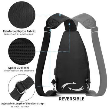 AMJ crossbody sling bag internal zipper pocket keeps valuables secure