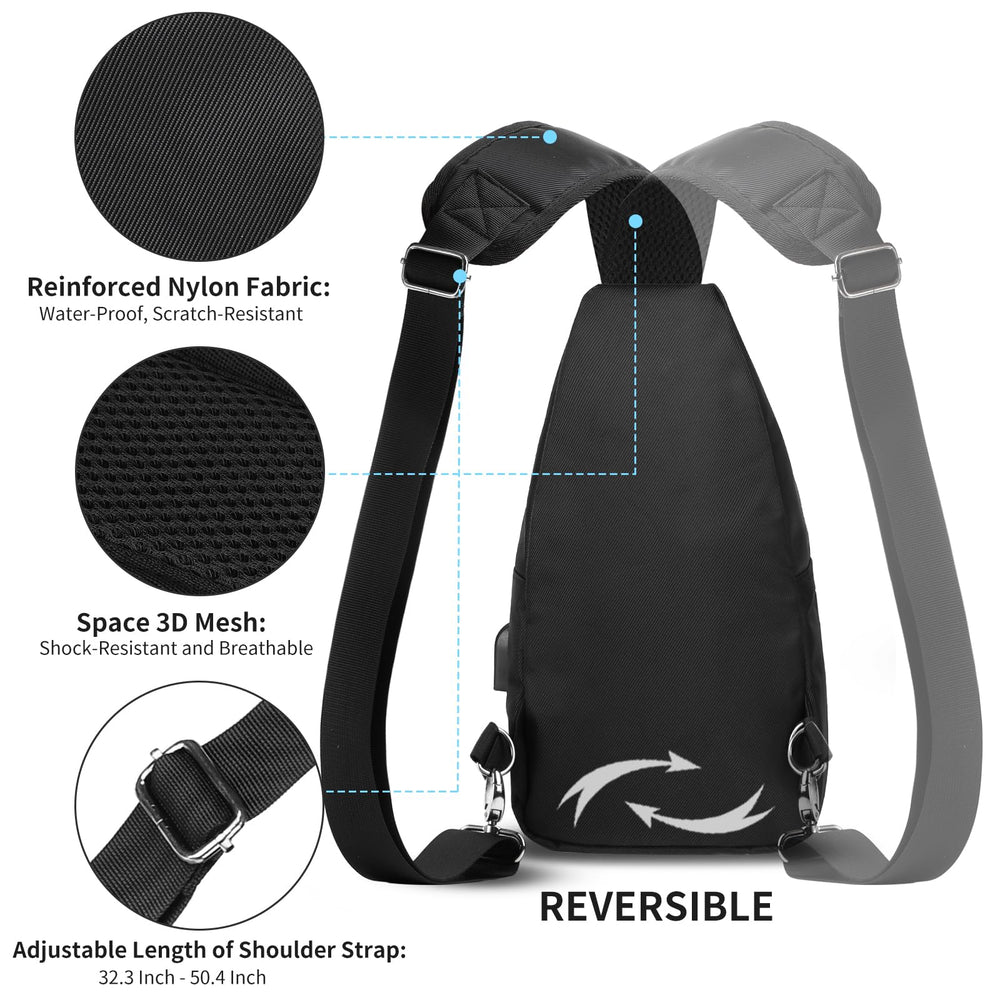 AMJ crossbody sling bag internal zipper pocket keeps valuables secure