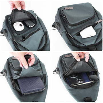 AMJ sling bag dimension shows compact size suitable for daily essentials