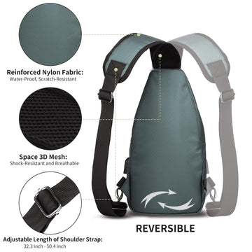 AMJ sling bag multi-scene use demonstrates versatility for hiking, commuting, and travel