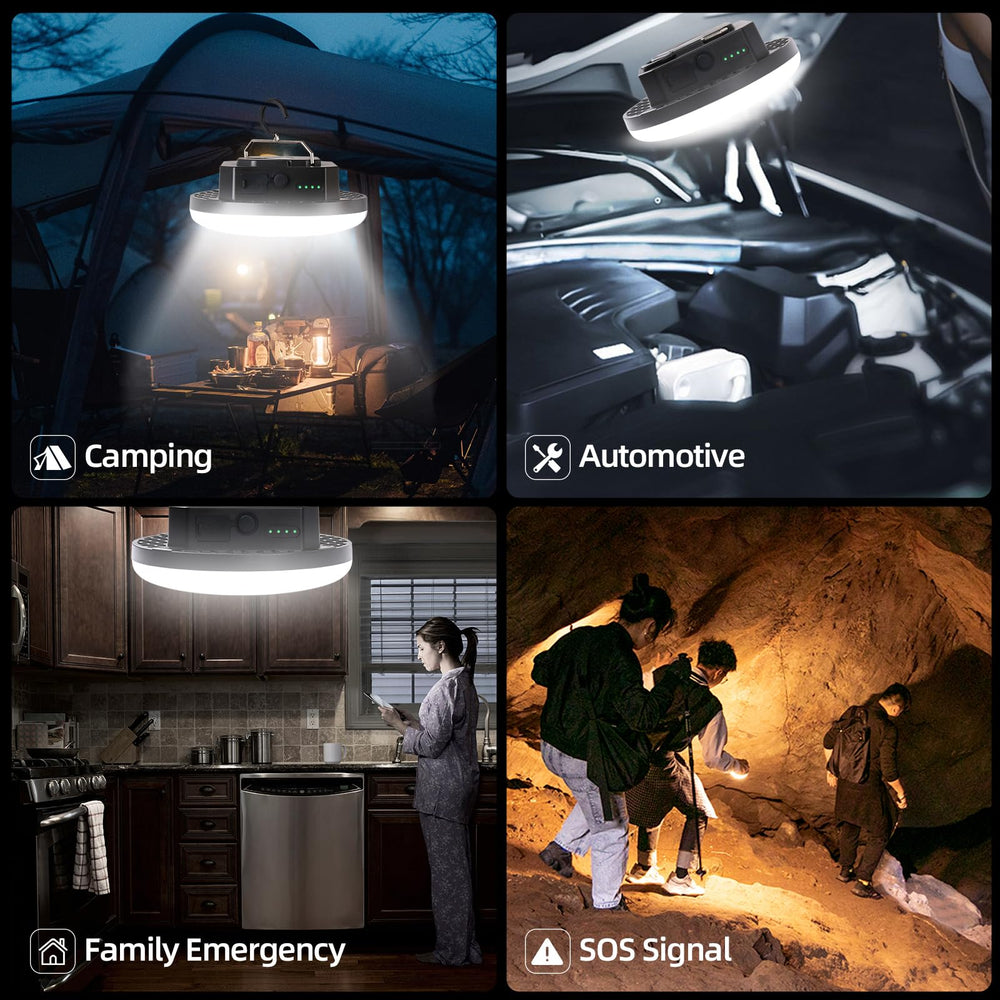 Amkulop ambient glow creates cosy nighttime atmosphere for outdoor adventures.