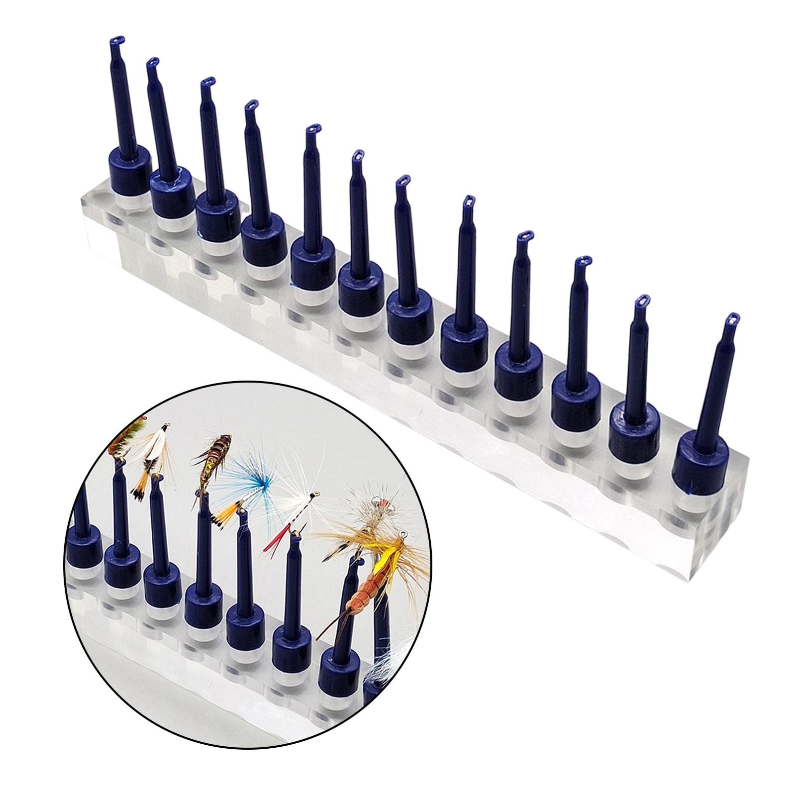 AMLESO 12-clip display keeps hooks neatly hung for easy viewing.
