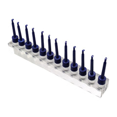 AMLESO fishing lure display holder presents lures clearly for organized access.