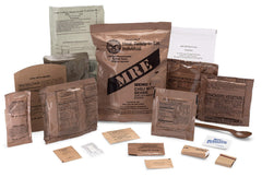 Genuine military MREs in a 4-pack, ideal for emergency kits and travel.