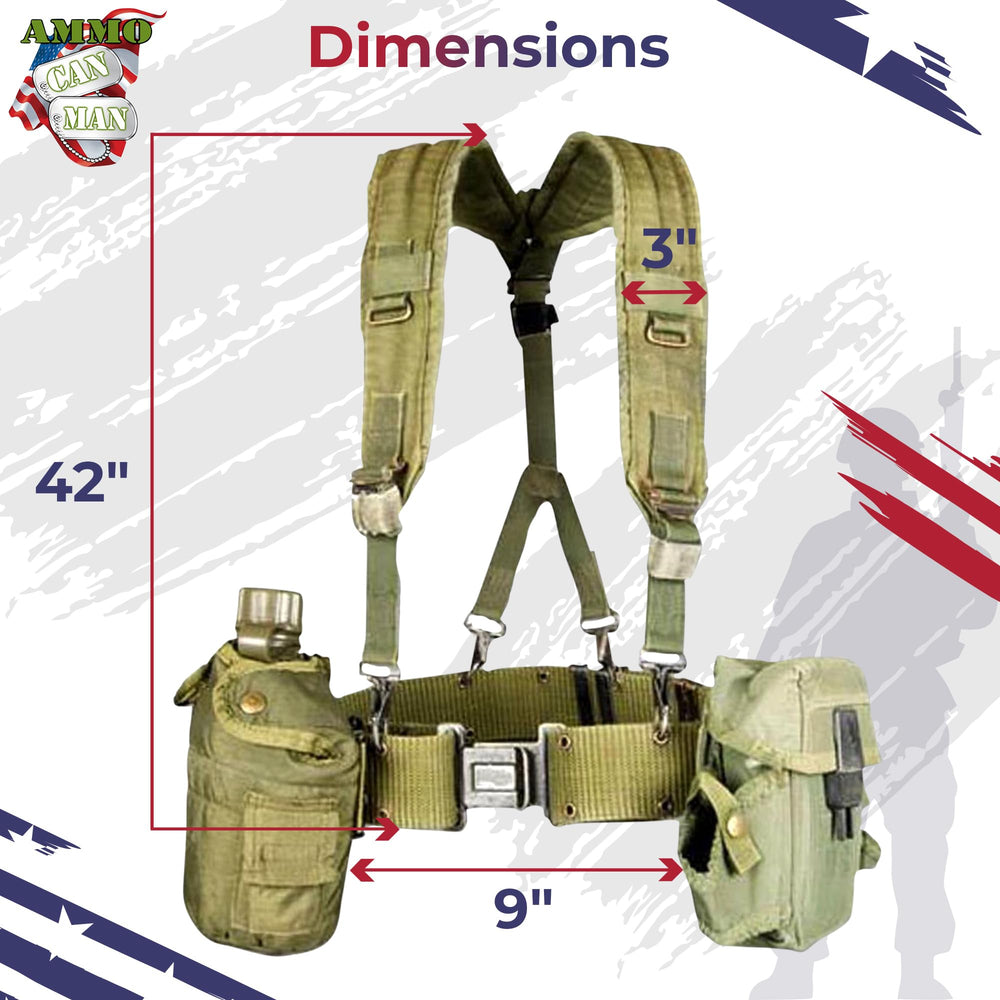 Medium pistol belt with an OD buckle for a stable fit