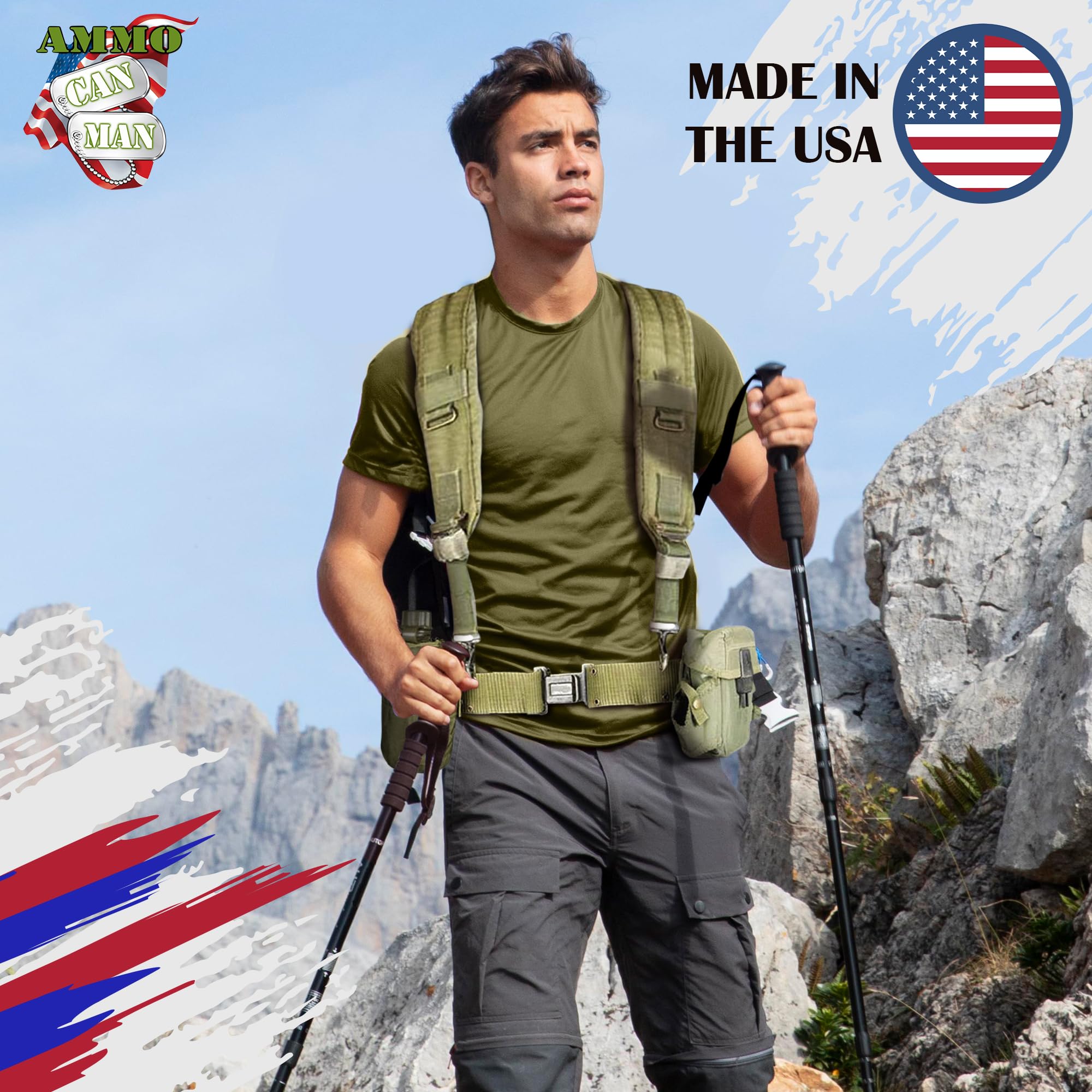 Surplus gear from Ammo Can Man ready for rugged outdoor use and packing