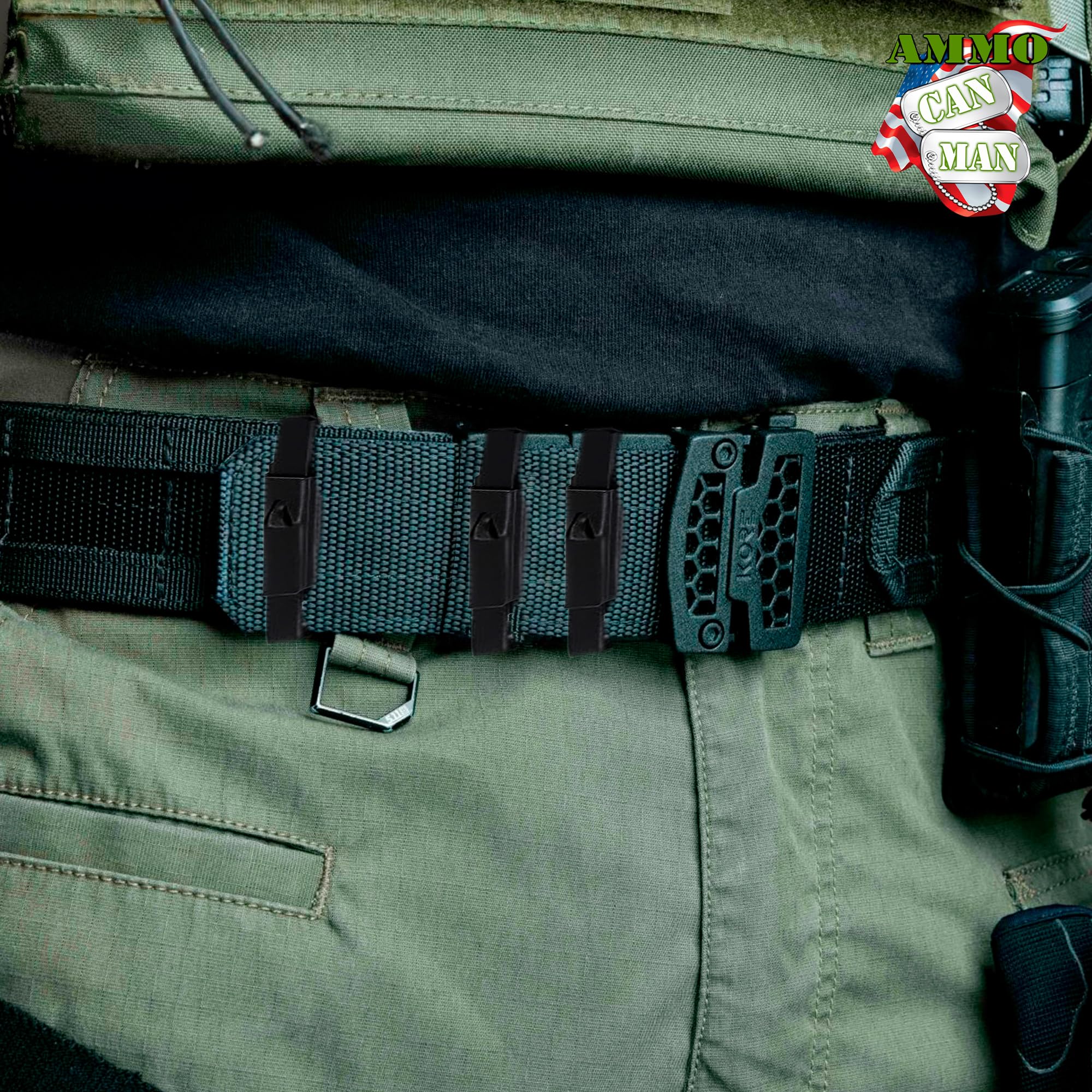 Made in America gear with sturdy metal construction for reliability.