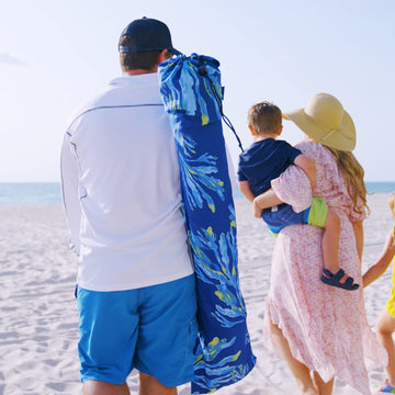 AMMSUN Beach Cabana coral tropical color helps locate your spot quickly.