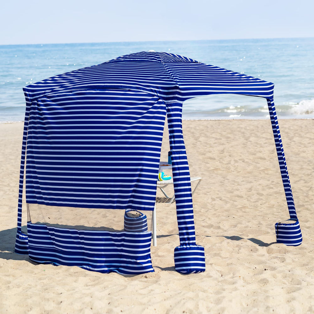 AMMSUN Beach Cabana top vent improves airflow for a cooler canopy.