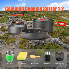 Amomb frying pan 59oz for versatile trail meals with quick cleanup.