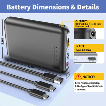 Amortherapie 7.4V battery charging setup enables quick recharges on the go.