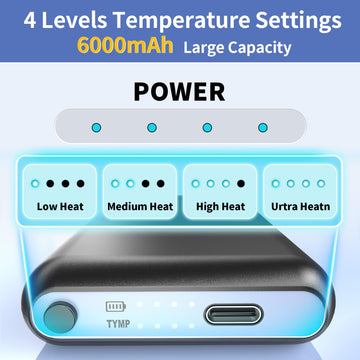 Amortherapie battery 4-level control shows customizable heat for varied conditions