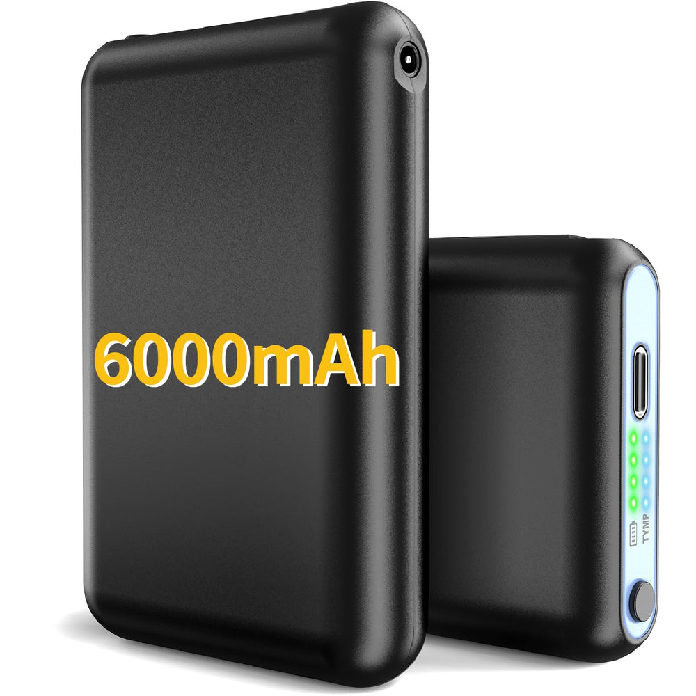 Amortherapie battery 5V 6000mAh front view demonstrates extended warmth for outdoor use