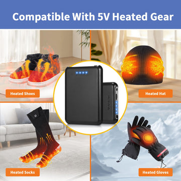 Amortherapie battery compatibility with heated gloves and socks keeps gear ready
