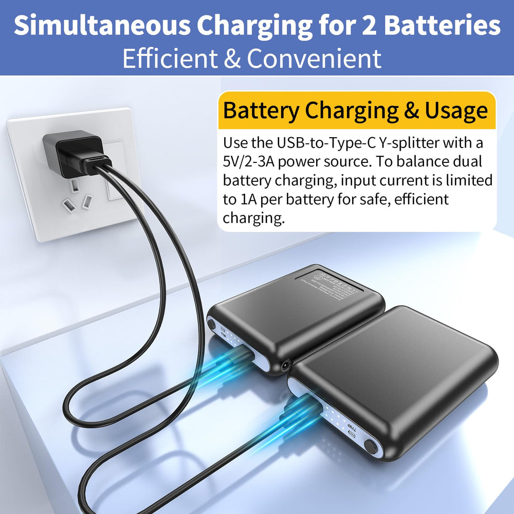Amortherapie battery packaging includes a 2-in-1 Type-C charging cable