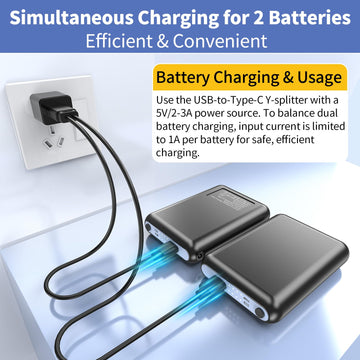Amortherapie battery packaging includes a 2-in-1 Type-C charging cable