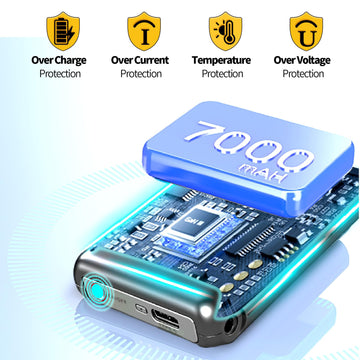 Amortherapie battery packaging highlights included accessories and safe storage.
