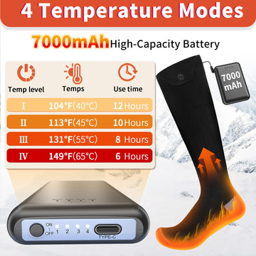 Amortherapie heated socks battery removal enables easy recharge and mobility.