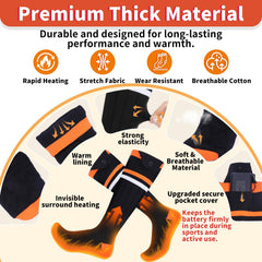 Amortherapie heated socks with four settings controller for customizable comfort outdoors