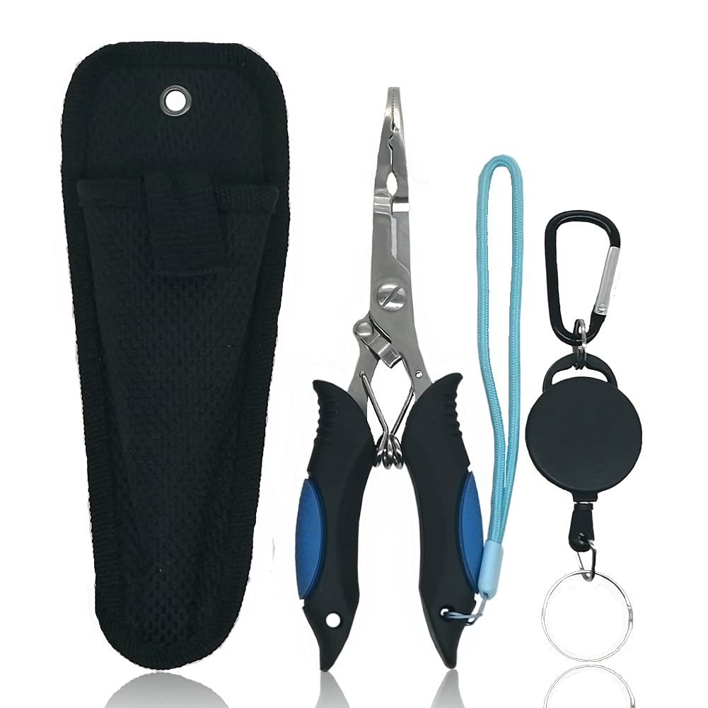 Amoygoog stainless steel fishing pliers with needle-nose tip