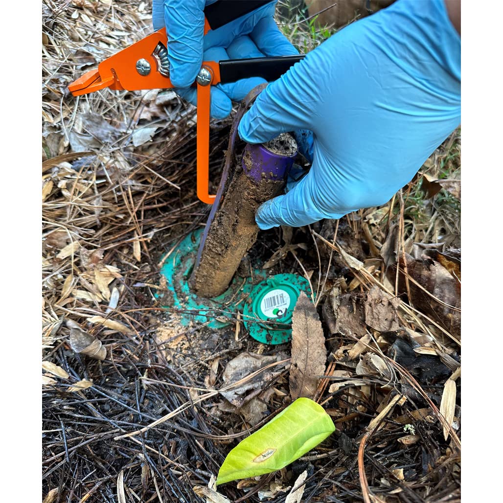 AMS 22099 USA-made bait station pliers in use during field inspection