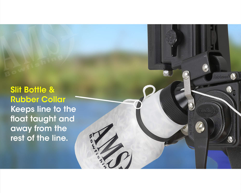 AMS Bowfishing Big Game Reel brass gears resist corrosion for saltwater use.