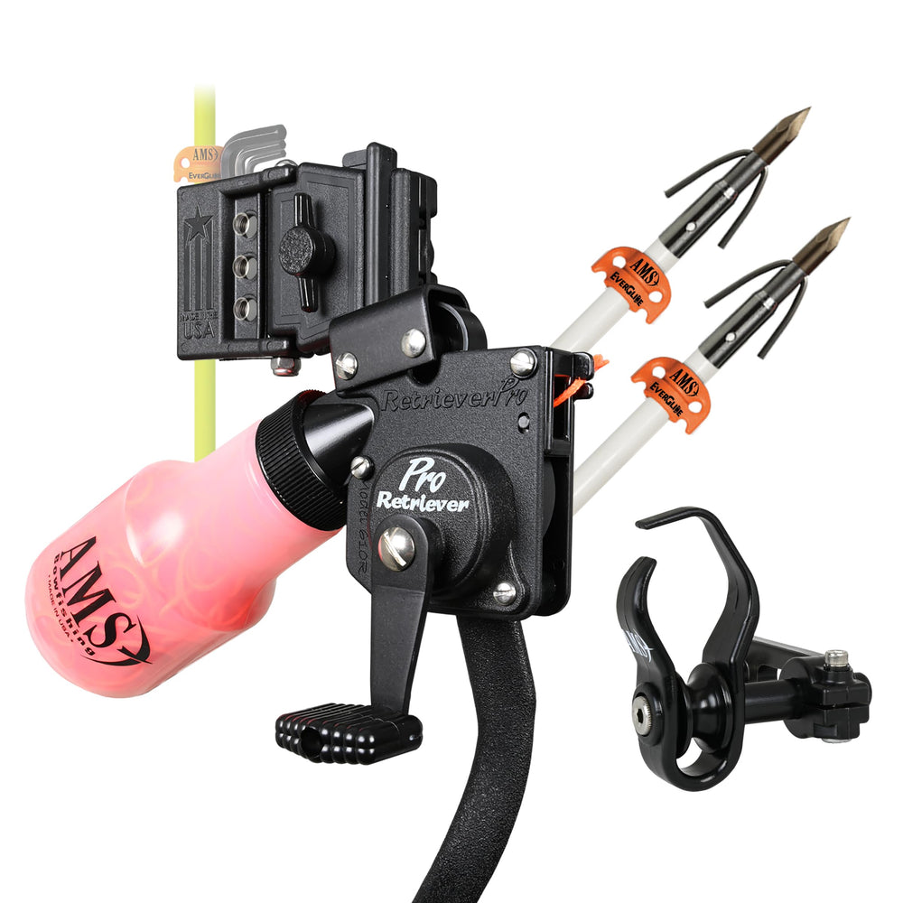 AMS Bowfishing Retriever Pro Combo Kit left-handed setup
