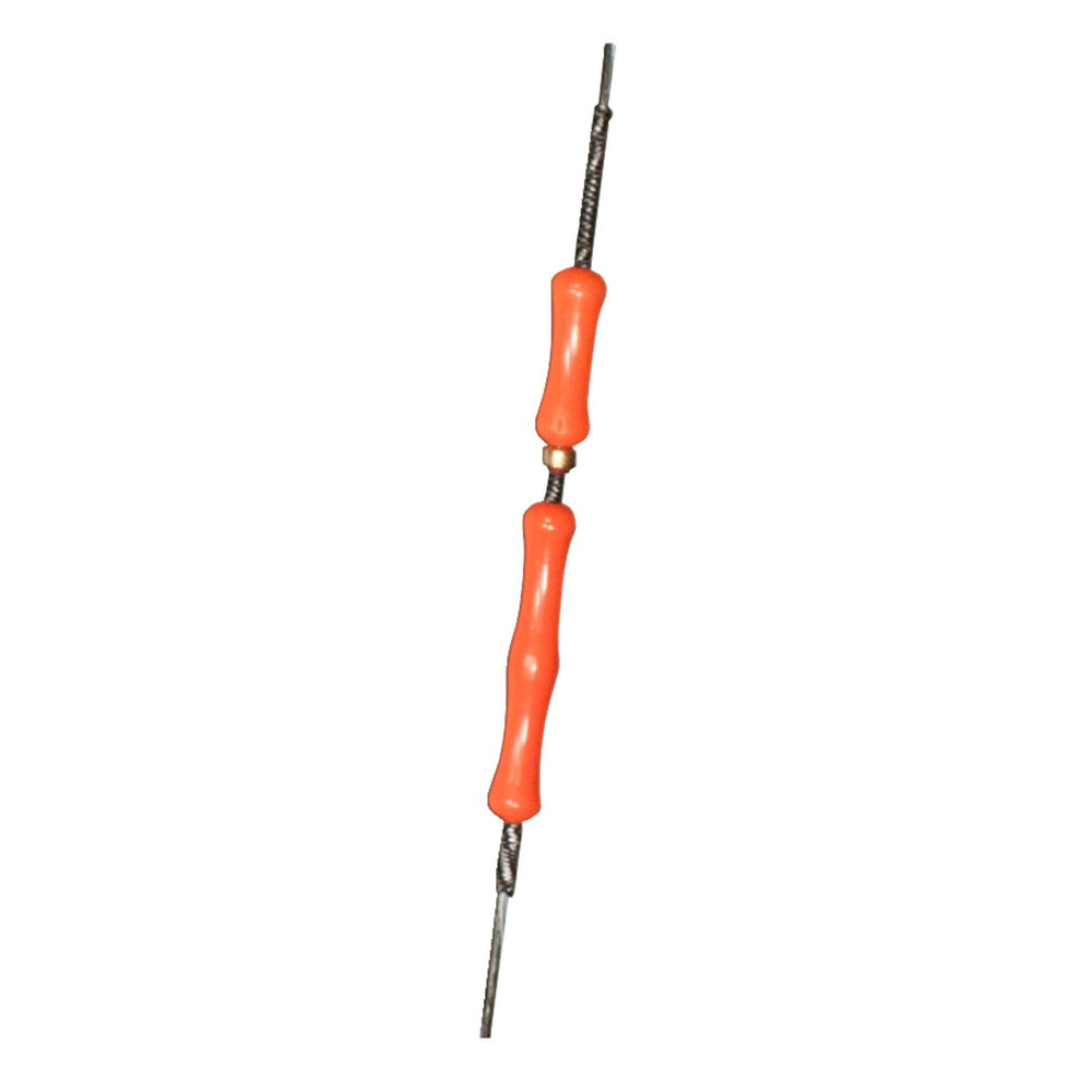 AMS Bowfishing String Things orange finger tab protects fingers during long bowfishing trips.