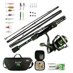Amundson Savvy Rider Trek All-in-One Fishing Combo with rod, reel, and case